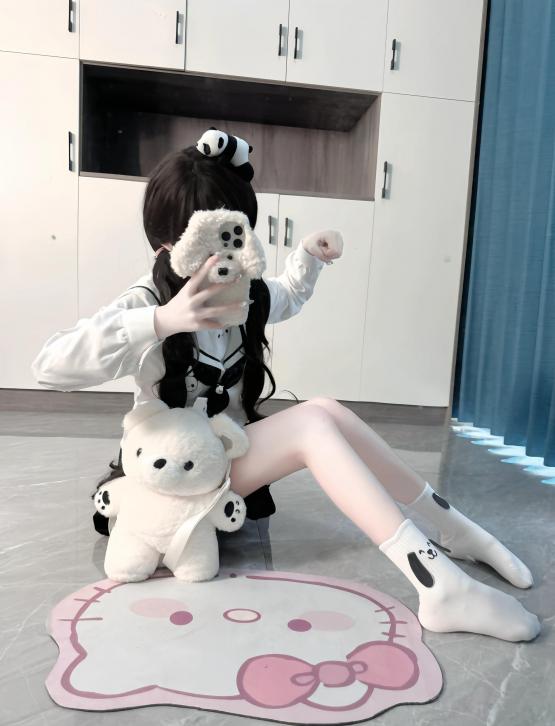 91白丝jk双马尾少女的日常穿搭分享(图1)