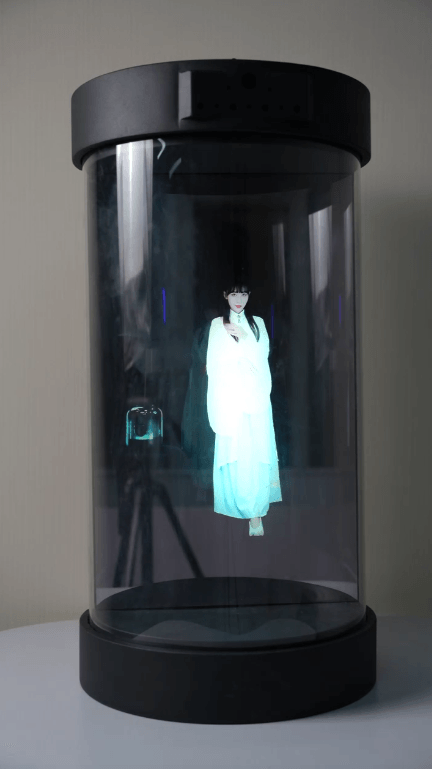 展厅虚拟人展示/数字人展示悬空立体虚拟人/橱窗门店展示